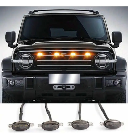 Luces LED Tipo Raptor Universal X4 para Parrilla/Rejilla