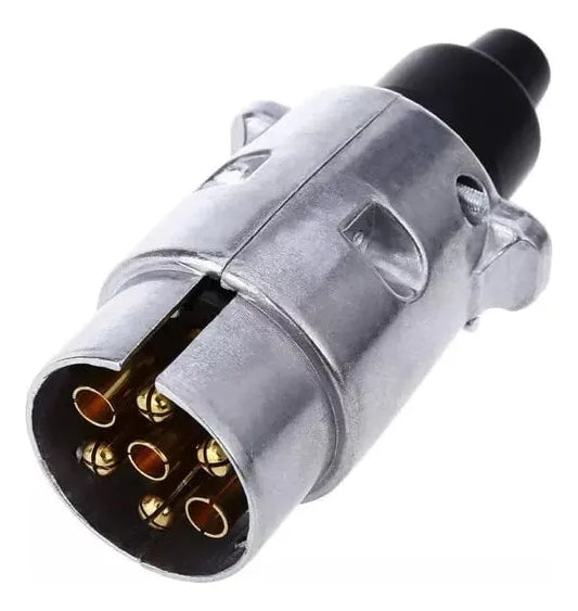 Enchufe Metal Macho Carro Arrastre Remolque 7 Pines Europeo