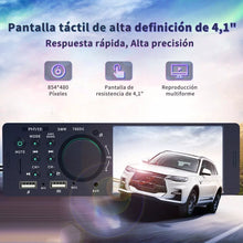 Cargar imagen en el visor de la galería, Reproductor Mp5 4.1 Un Solo Din Para Auto Con Camara Retroce

