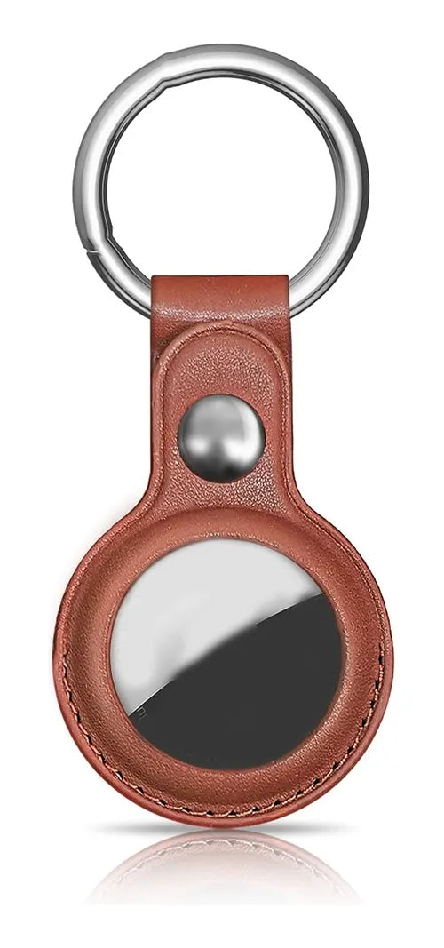 Carcasa Funda Protectora 360 Llavero De Cuero Para Airtag