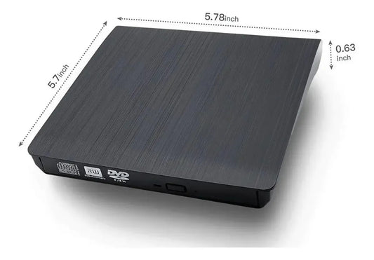 Grabador Lector Externo Usb 3.0 Dvd/cd Slim Para Win Mac