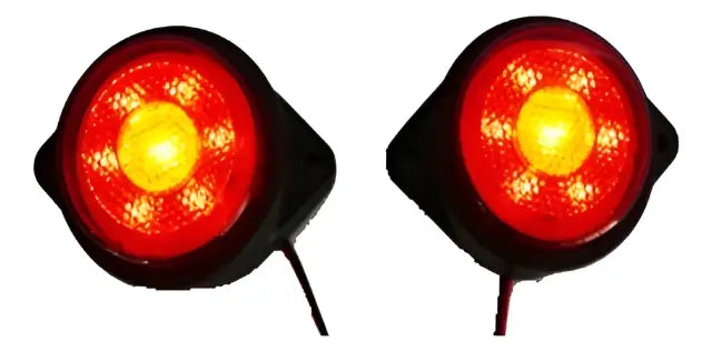 Set X 4 Luces Led Lateral Para Camion 12/24 Volt Rojo