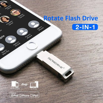 Memoria Pendrive Para iPhone Y iPad - 128gb Usb 3.0 - Gris