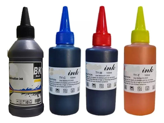 TINTA NEGRO CREAPRINT PARA IMPRESORA BROTHER 4 COLORES 100CCXCOLOR