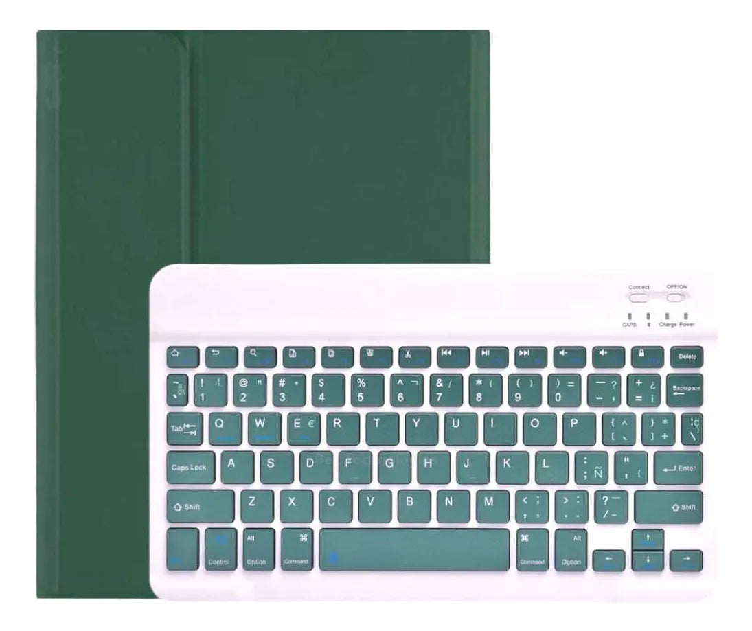 Carcasa Soft Para Ip Mini 4/5 (7.9)+ Teclado Verde Oscuro
