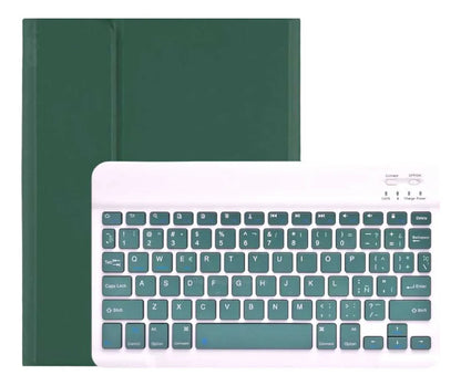 Carcasa Soft Para Ip Mini 4/5 (7.9)+ Teclado Verde Oscuro
