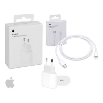 Cargador Apple 20w iPhone Carga Rápida con Usb-c A Lightning | nuevo