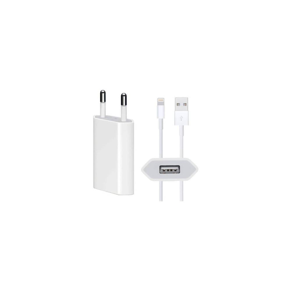 Cargador iPhone 5w con cable Lightning USB 1 mtro | Nuevo