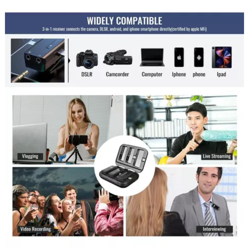 Microfonos Inalambrico Takstar V4 Solapa para iPhone iPad
