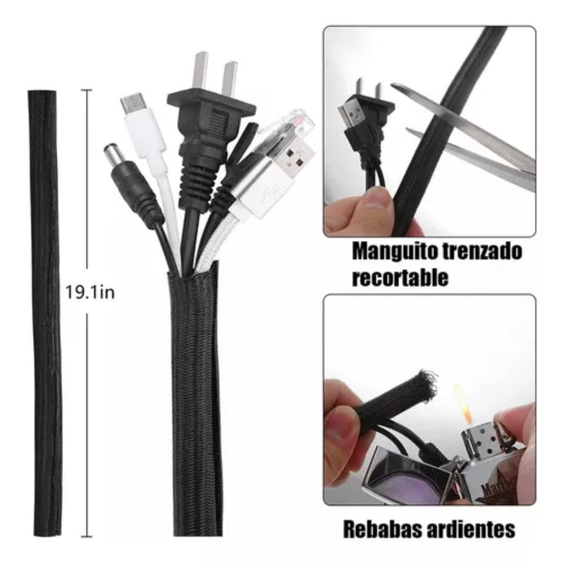 Kit Organizador De Gestión De Cables De 204 Piezas