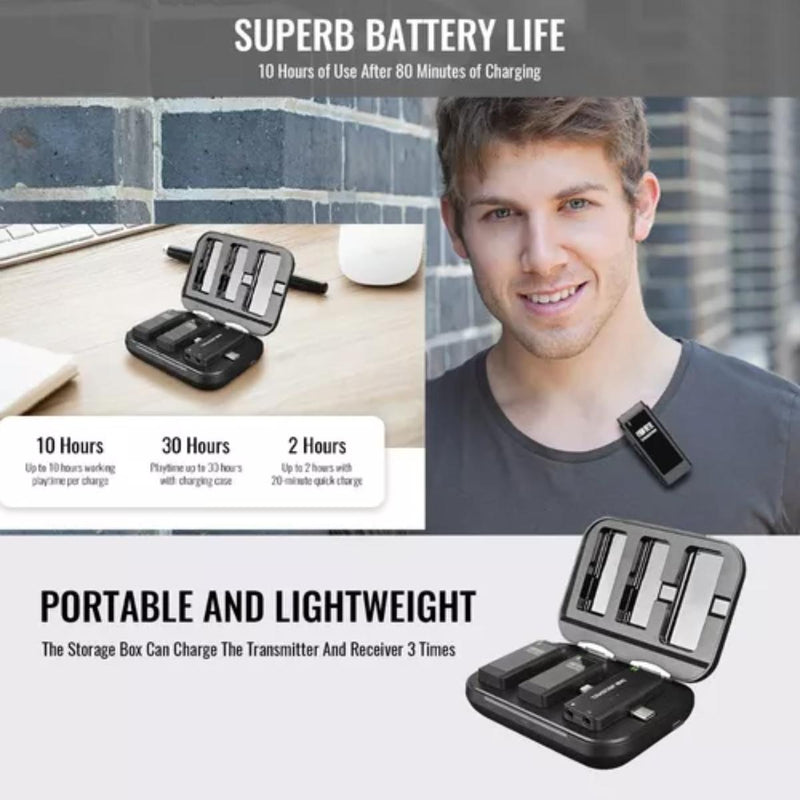 Microfonos Inalambrico Takstar V4 Solapa para iPhone iPad