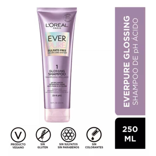 Champú Ever Pure Glossing L'oréal Paris 250 ml