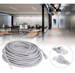 Cable Utp Cat 5e Rj45 Armado 20 Metros Gris