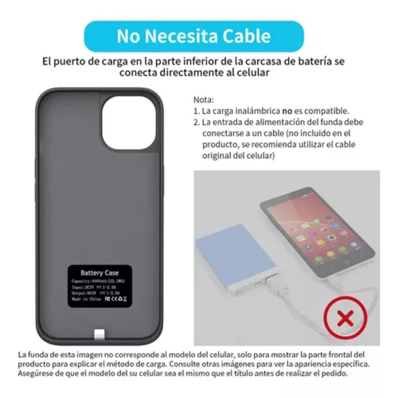 Carcasa Cargador Batería Para Samsung Note 10 ,5000mah