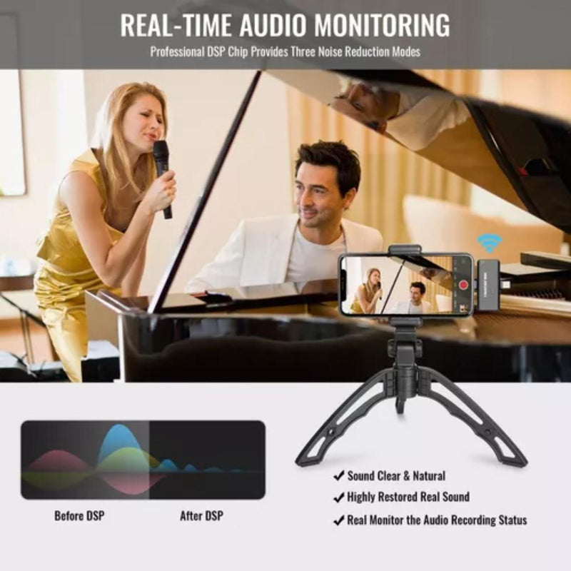Microfonos Inalambrico Takstar V4 Solapa para iPhone iPad