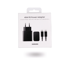 Cargar imagen en el visor de la galería, Cargador Samsung TA4510 Power Adapter 45W Tipo C Negro
