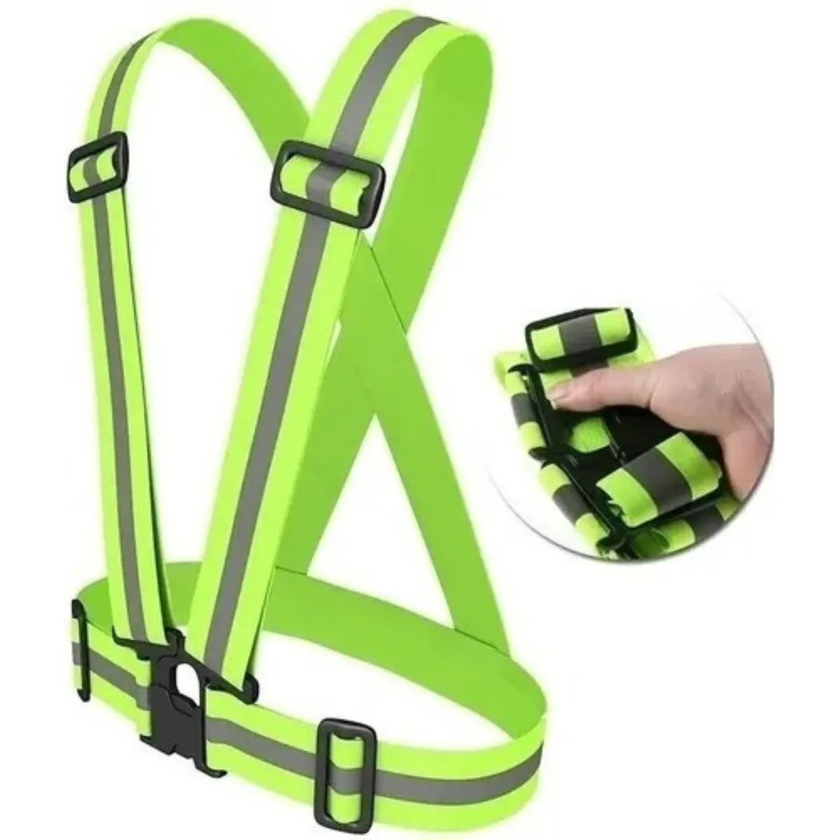 Chaleco De Seguridad Reflectante Elástico Alta Visibilidad