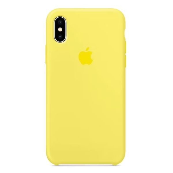 Carcasa Silicona iPhone X/Xs Amarillo | NUEVO